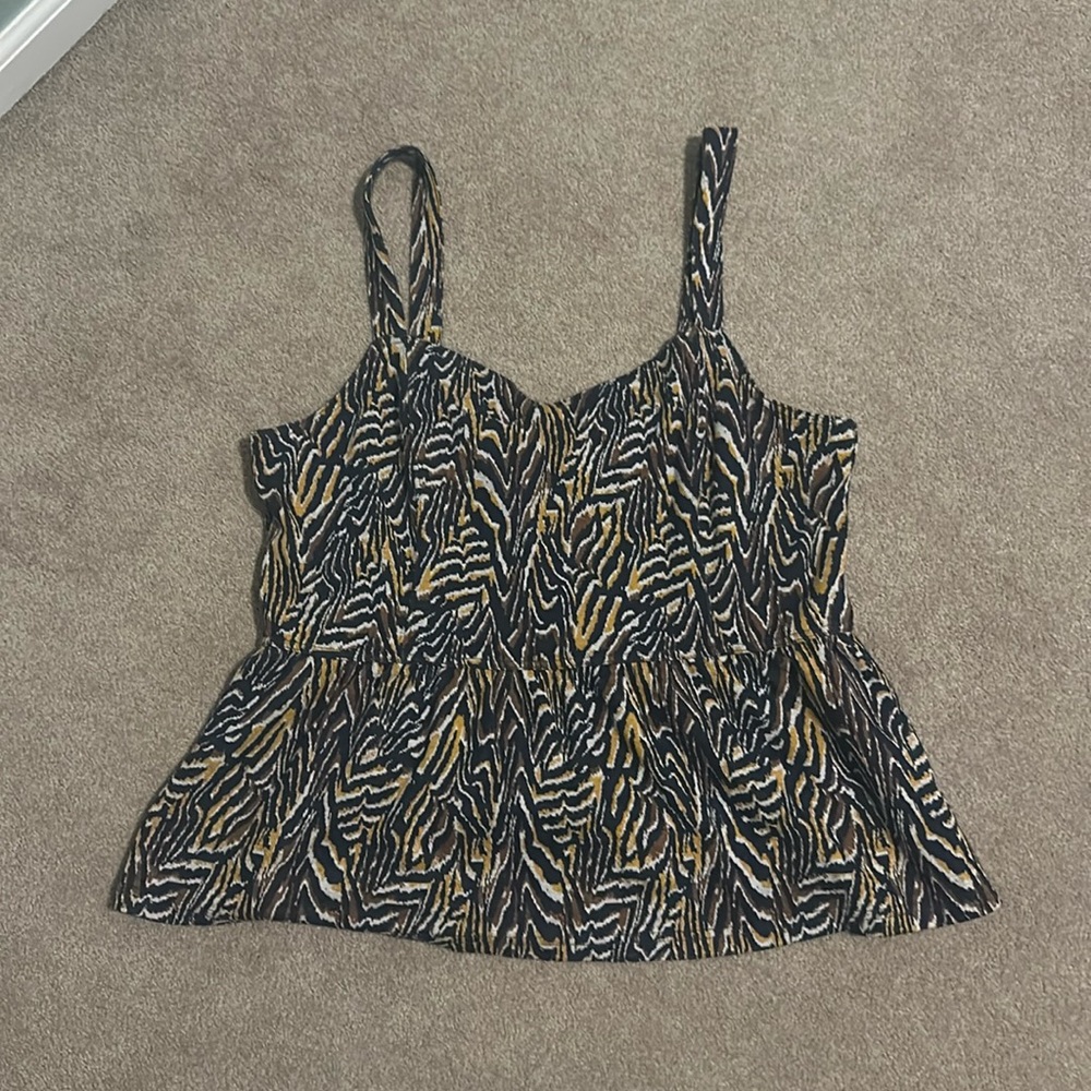 Anthropologie Knit Peplum Tank